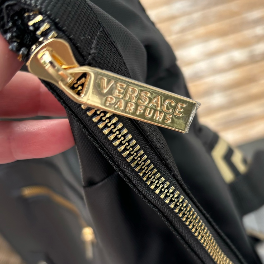 Versace Parfumes black Rider Backpack knapsack fenti - Picture 6 of 11